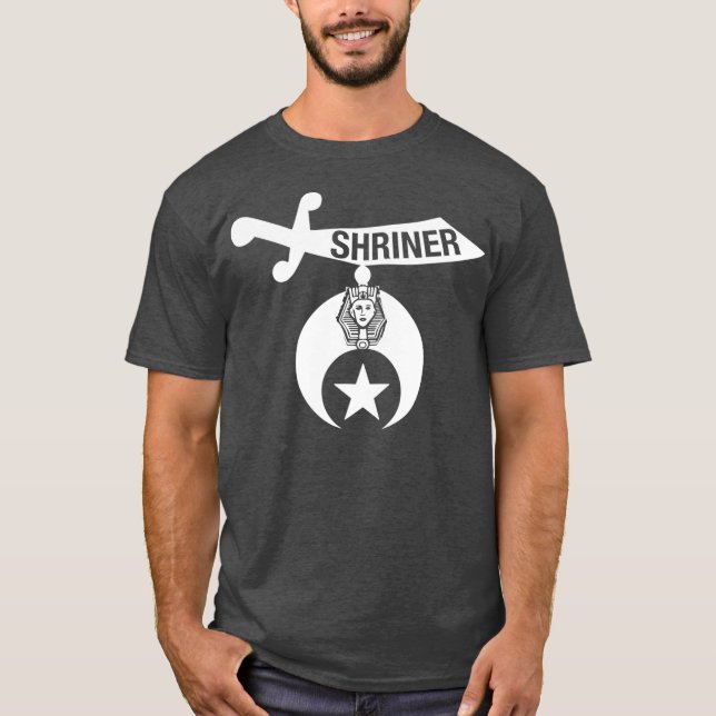 Shriner Mason Lodge Masonic Freemason Emblem T-Shirt (Front)