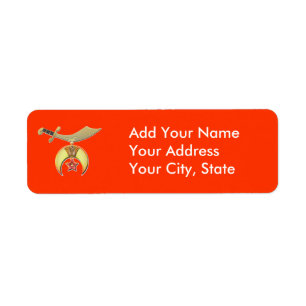 Shriners Avery Label packs