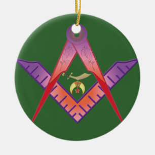 Shriners Roots Ceramic Tree Decoration