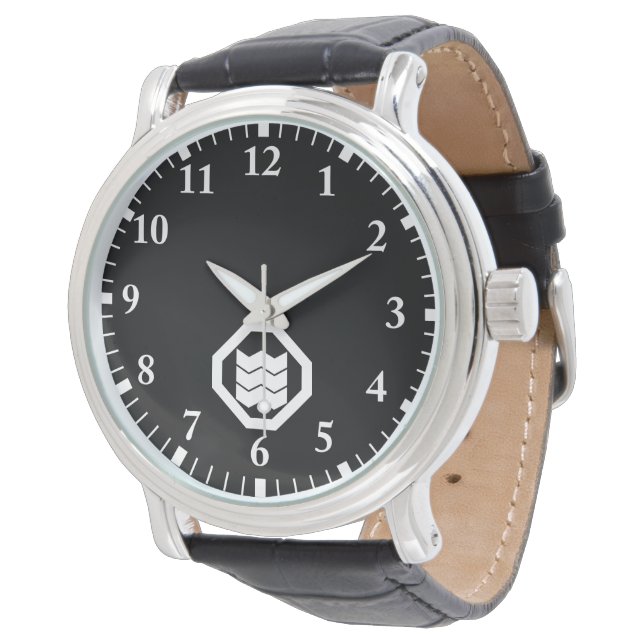 Shrinkage-shaped Kanji for three in Oshiki Watch (Angled)