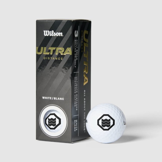 Shrinkage-shaped Kanji for three on tray Golf Balls (Packaging)
