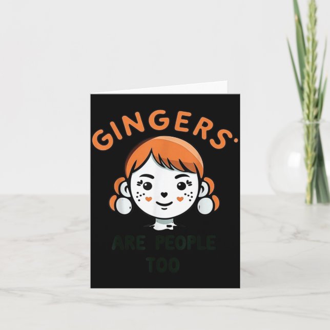 Shrinking Summer Gingers are People Too Meme Card (Front)