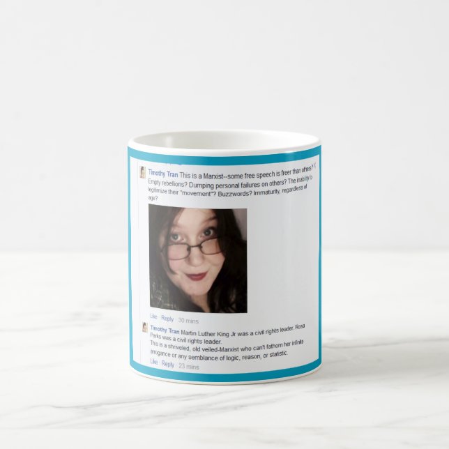 Shrivelled old veiled-Marxist Coffee Mug (Center)