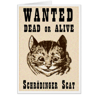 Shrodinger’s cat wanted poster