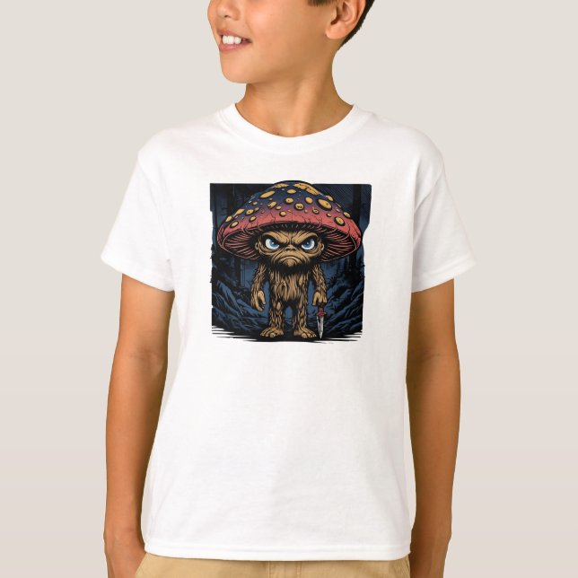 Shroomfoot: Forest Fiend of the Fungi T-Shirt (Front)