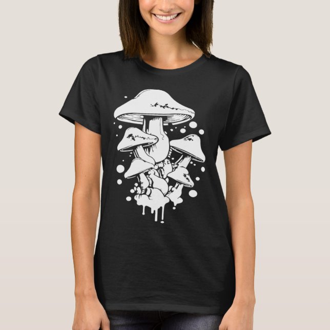 Shrooming Fungi  Mycology Hunter Mushrooming Mushr T-Shirt (Front)