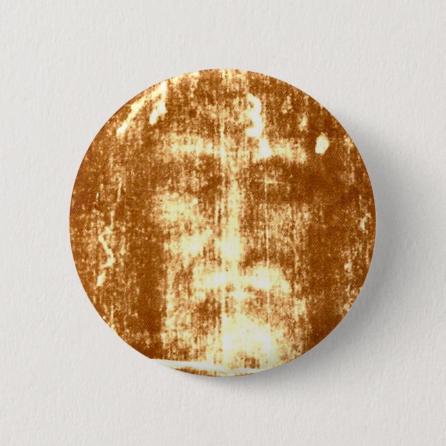 SHROUD of TURIN 6 Cm Round Badge (Front)