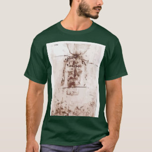 Shroud of Turin Colour Inverse Art Print Graphic T-Shirt