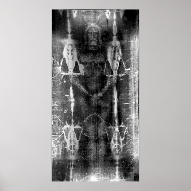 Shroud of Turin, Frontal View Negative Poster (Front)