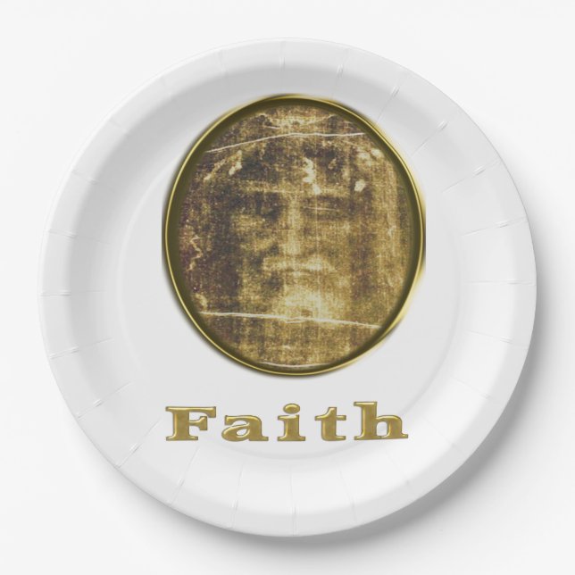 Shroud of Turin Paper Plate (Front)