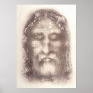 Shroud of Turin (Turin Shroud) Jesus Christ Face Poster