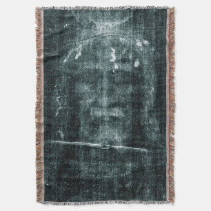 Shroud of Turin (Turin Shroud) Jesus Christ Face Throw Blanket