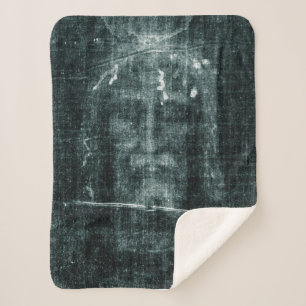 Shroud of Turn (Turin Shroud) Jesus Christ Sherpa Blanket
