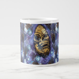 shrouded golden skull large coffee mug