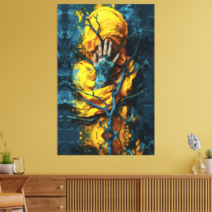 Shrouded in Mystery: Veil of Silence Canvas Print