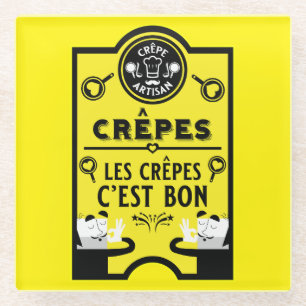 Shrove Tuesday Pancake Day Glass Coaster