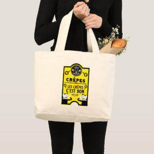 Shrove Tuesday Pancake Day Large Tote Bag