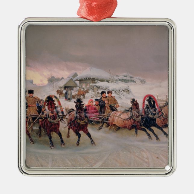 Shrovetide, 1889 metal tree decoration (Front)