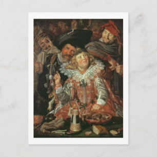 Shrovetide Revellers (The Merry Company) c.1615 (o Holiday Postcard