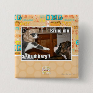 Shrubbery 15 Cm Square Badge