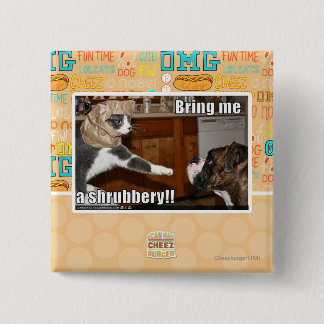 Shrubbery 15 Cm Square Badge