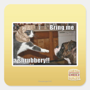 Shrubbery Square Sticker