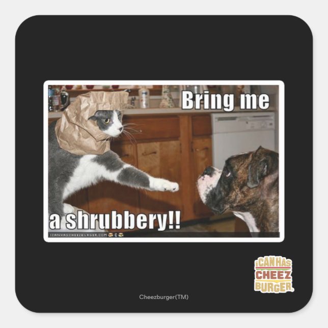 Shrubbery Square Sticker (Front)