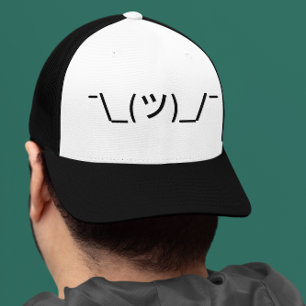 Shrug Emoticon Trucker Hat