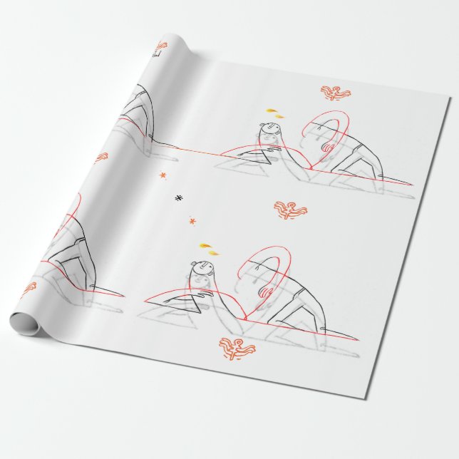 Shrug Island Wrapping Paper (Unrolled)