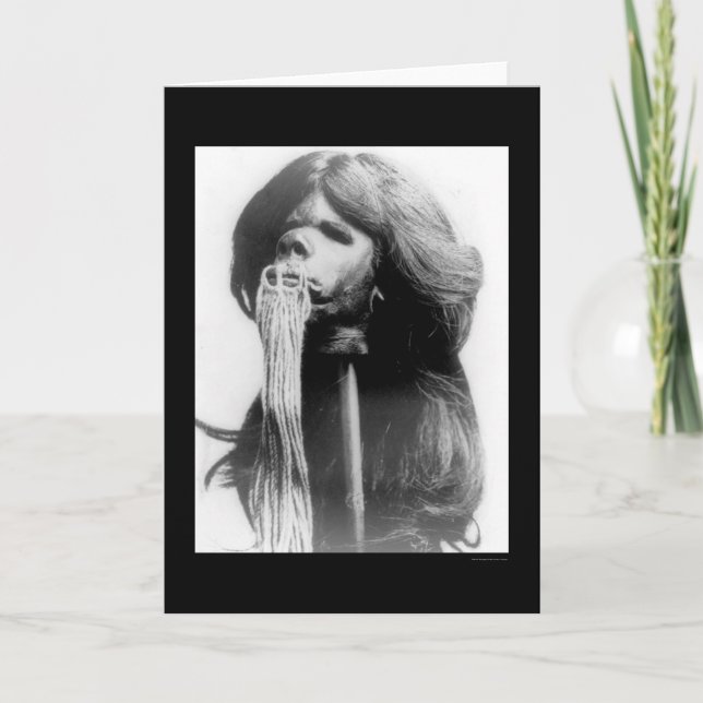 Shrunken Head in Ecuador 1894 Card (Front)