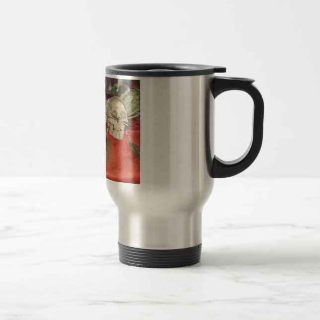 Shrunken Heads Voodoo Display Image Travel Mug (Right)