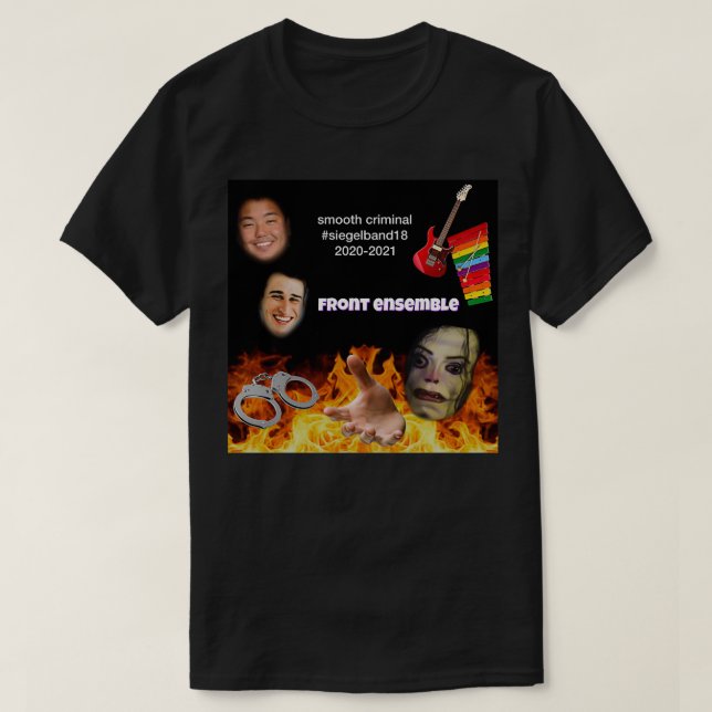 SHS Band Front Ensemble Sticker Smooth Criminal T-Shirt (Design Front)