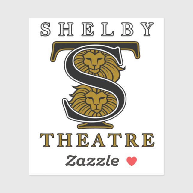 SHS Theatre Custom-Cut Vinyl Sticker (Sheet)