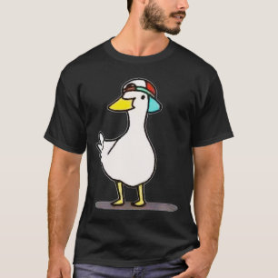 Shuba Duck Dancing Duck Meme With A Hat  T-Shirt
