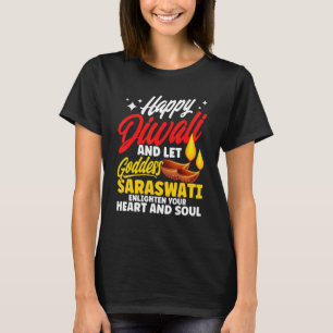 Shubh Deepalawi Happy Diwali Goddess Saraswati Diw T-Shirt