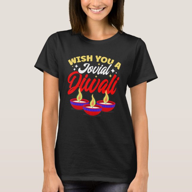 Shubh Deepalawi Wish You A Jovial Diwali 1 T-Shirt (Front)