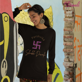 Shubh Diwali customisable Indian ethnic design T-Shirt