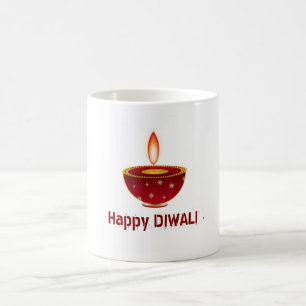 Shubh Labh Gold Diwali Sticker Coffee Mug