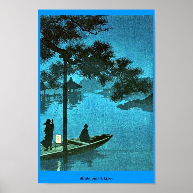 Shubi pine Ukiyoe Poster (Front)