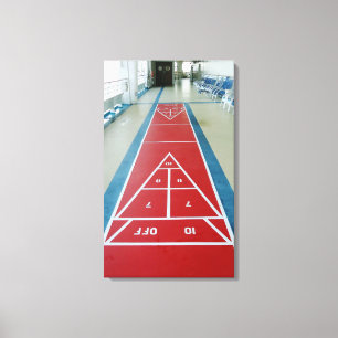 Shuffleboard on Board Canvas Print