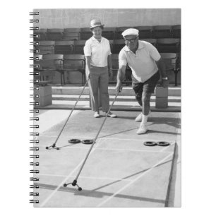 Shuffleboard Spiral Notebook