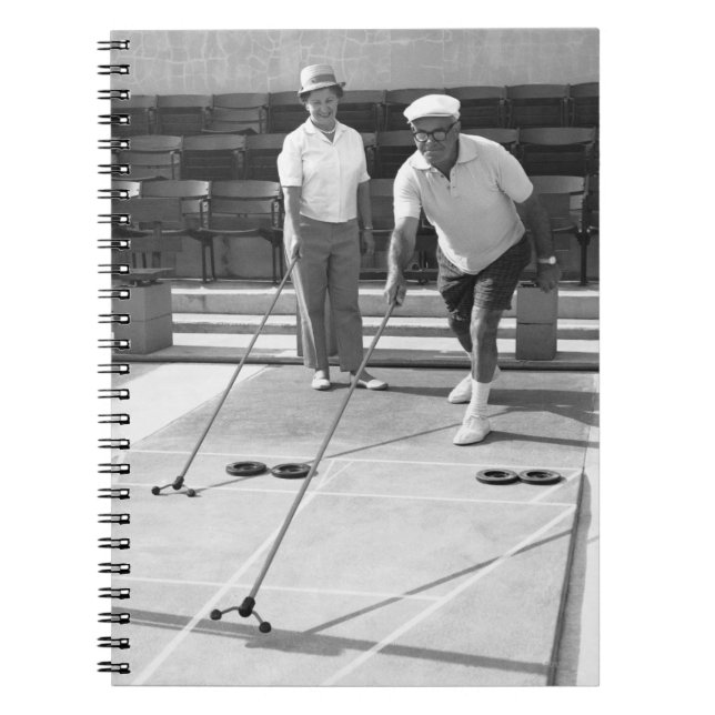 Shuffleboard Spiral Notebook (Front)