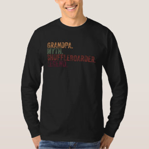 Shuffleboarder Grandpa And Shuffleboard Granddad T-Shirt