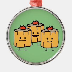 Shumai Chinese Dumplings Dim Sum Dimsum Dumpling p Metal Tree Decoration