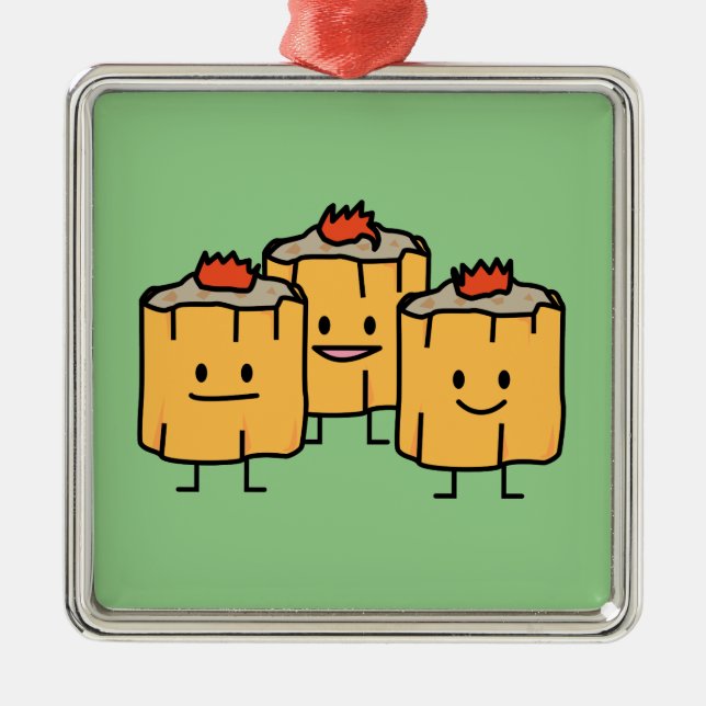 Shumai Chinese Dumplings Dim Sum Dimsum Dumpling p Metal Tree Decoration (Front)