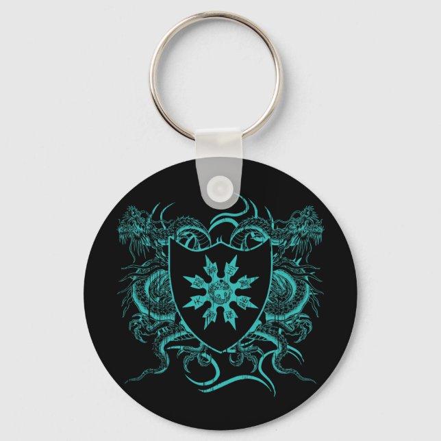Shuriken Dragons Key Ring (Front)