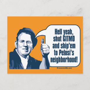 Shut Gitmo - Sarcastic Workman Postcard