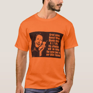 Shut Gitmo - Woman on the phone T-Shirt