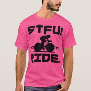 shut the  up stfu road cycle time attack white cyc T-Shirt