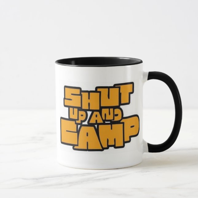 Shut Up And Camp Mug (Coffee Cup) (Right)